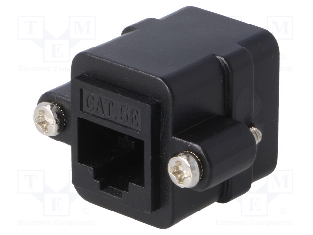 ADAPTERI - SOVITIN - PIN: 8 - CAT: 5E - SUOJAAMATTOMAT - 8P8C - SUORA - RJ liittimet - RJ45ADAPTER - 1