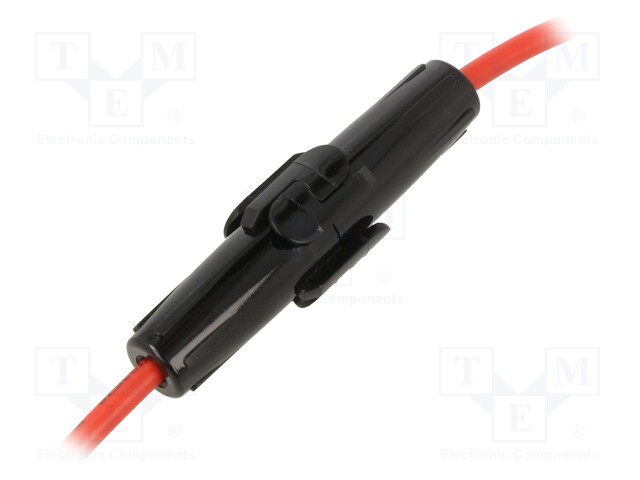 RASIA - 6,3X32MM - IMAX: 20A - LIITOKSET: MESSINKI - LÄHDÖT: JOHDOT - Sulakepitimet - LPA-08B-14R - 1