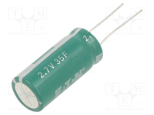 SUPERKONDENSAATTORI - THT - 35F - 2,7VDC - -10÷30% - Ø16X38MMOHM - Superkondensaattorit - HV1635-2R7356-R - 1