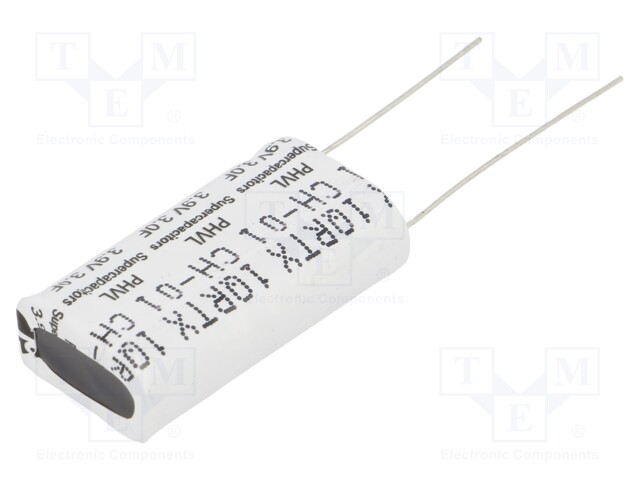 SUPERKONDENSAATTORI - THT - 3F - 3,9VDC - -10÷30% - 9X17,3X32,5MMOHM - Superkondensaattorit - PHVL-3R9V305-R - 1