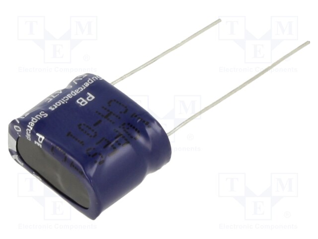 SUPERKONDENSAATTORI - THT - 470MF - 5VDC - -20÷80% - 8,5X16,8X14MM - Superkondensaattorit - PB-5R0H474-R - 1