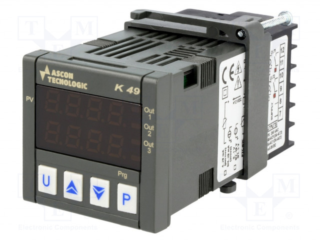 AUTOMATION MODULE: REGULATOR - TEMPERATURE - 0÷999.9°C - SPST-NO - Säädinmoduulit - K49-HCRR - 1
