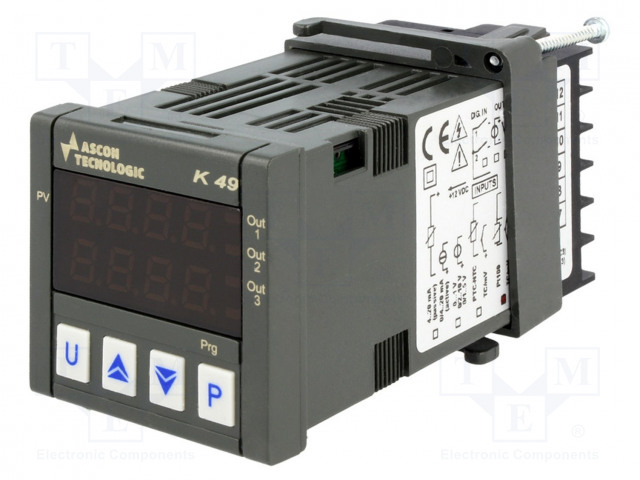 AUTOMATION MODULE: REGULATOR - TEMPERATURE - 0÷999.9°C - SPST-NO - Säädinmoduulit - K49-LCRR - 1
