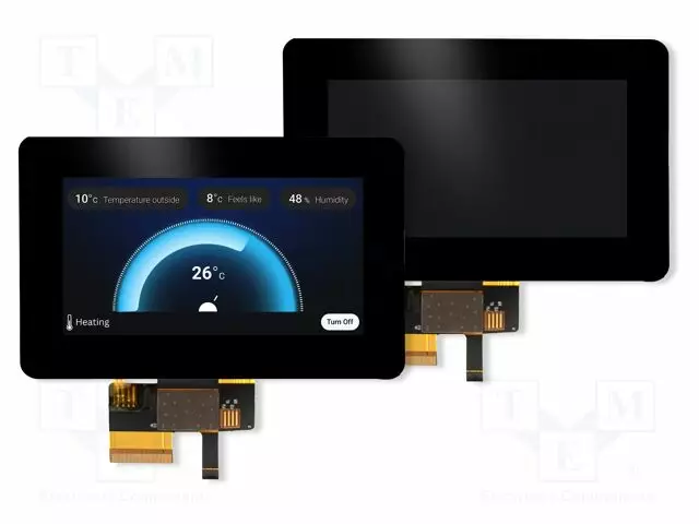 TFT NÄYTTÖ - 4,3" - 480X272 - VALAISTUS: LED - 123,04X84,46MM - RGB - TFT-näytöt - 4DLCD-43-CT-C-R - 1