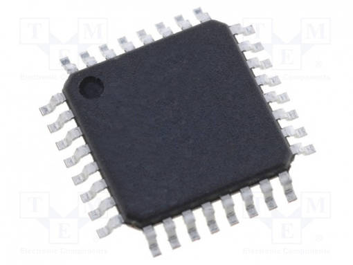 IC: AVR-MIKROOHJAIN - TQFP32 - 1,8÷5,5VDC - ULK.KATK: 24 - CMP: 1 - 0,8MM - AVR 8-bit sarja - ATMEGA328-AUR - 1