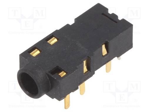 LIITIN: OPTISET (TOSLINK) + JACK 3,5MM - THT - 90° KULMA - Optiset liittimet - FCR684204R - 1