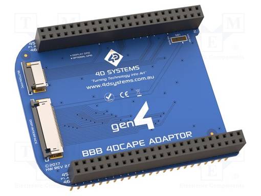 ADAPTERI - FFC/FPC,-BEAGLE BONE MUSTA - Näyttöjen lisätarvikkeet - GEN4-4DCAPEADAPTOR - 1