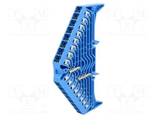 LIITIN: KISKO-17,5A - JOUSIPURISTIN - SININEN - POLYKARBONAATTI - Kiskoliittimet - PPV8BL35X15DGR - 1