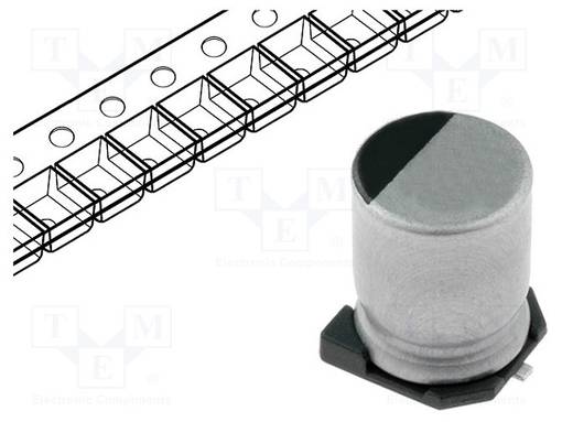 ELEKTROLYYTTIKONDENSAATTORI - SMD - 220UF - 16VDC - Elektrolyyttikondensaattorit - vaaka - RC1C227M6L07KVR - 1