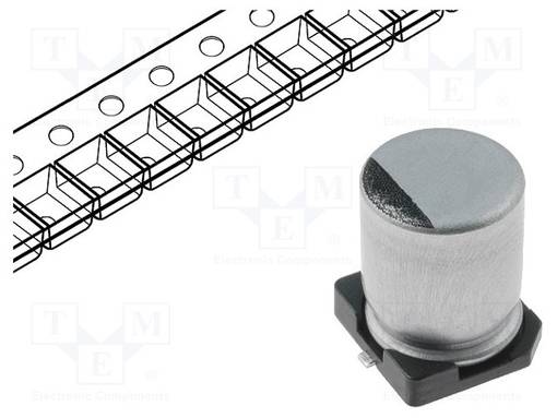 ELEKTROLYYTTIKONDENSAATTORI - SMD - 33UF - 25VDC - Elektrolyyttikondensaattorit - vaaka - RC1E336M6L005VR - 1