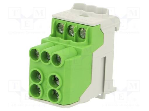 LIITIN: JAKOPALA - 101A - 1KV - DIN-KISKOLLE - RUUVI TERMINAALI - TS35 - Kiskoliittimet - SDB100GR - 1