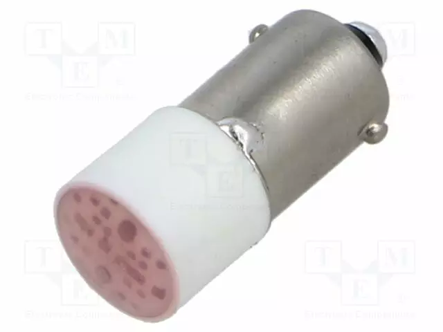 LED - PUNAINEN - 24VDC - 24VAC - VARSI: BA9S - Taulukytkimien lisävarusteet - BA9S24LEDR - 1