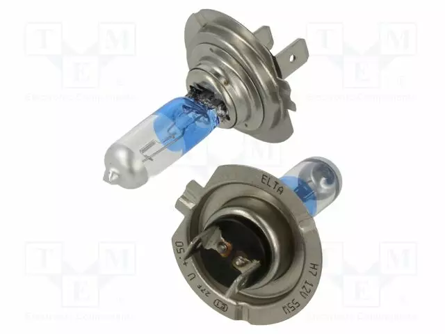 AUTOPOLTTIMO-PX26D - 55W - 12V - SININEN,LÄPINÄKYVÄ - 3700K - H7 - Ajoneuvojen polttimot ja LEDit - EBH7150TR - 1