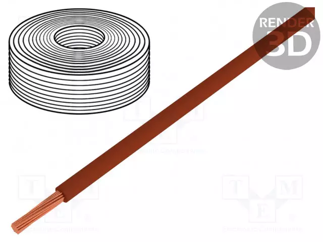 JOHTO - H07V-K - CU - 70MM2 - PVC - RUSKEA - 450V,750V - LUOKKA: 5 - Yksisäikeiset asennuskaapelit - H07V-K-7000-BR - 1