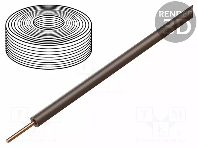 JOHTO - H07V-U - 1,5MM2 - RAUTACU - PVC - RUSKEA - 450V,750V - Monisäikeiset asennuskaapelit - H07V-U-150-BR - 1