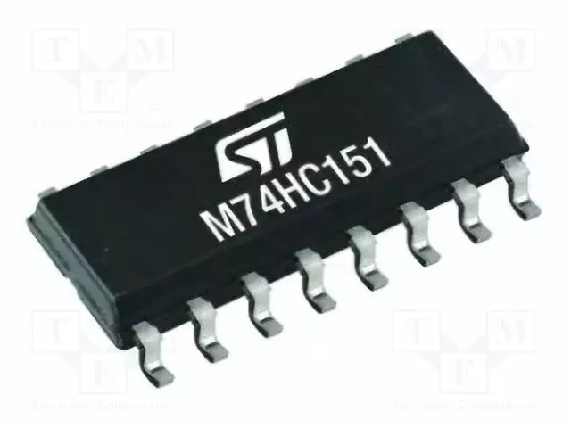 IC: DIGITAALINEN - MULTIPLEKSERI - CH: 8 - IN: 8 - SMD - TSSOP14 - HC - HC - Dekooderit, multiplekserit, kytkimet - M74HC151YTTR - 1