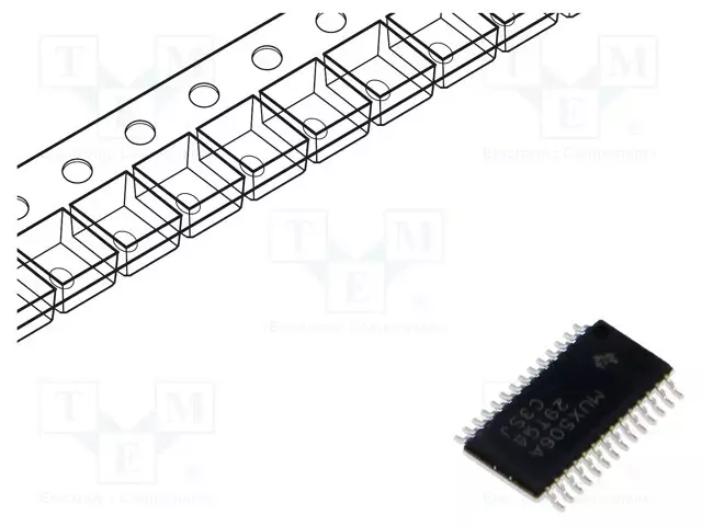 IC: MULTIPLEKSERI - SP16T - CH: 1 - TSSOP28 - 5÷18VDC,10÷36VDC - 2000KPL - Analogiset multiplekserit ja kytkimet - MUX506IPWR - 1