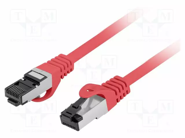 PATCH KAAPELI - S/FTP - CAT: CAT 8.1 - RJ45-PISTOKE,MOLEMMIN PUOLIN - RJ45 Ethernet kaapelit - PCF8-10CU-0025-R - 1