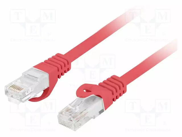 PATCH KAAPELI - U/UTP - CAT: 6 - RJ45-PISTOKE,MOLEMMIN PUOLIN - LANKA - CU - RJ45 Ethernet kaapelit - PCU6-10CU-2000-R - 1