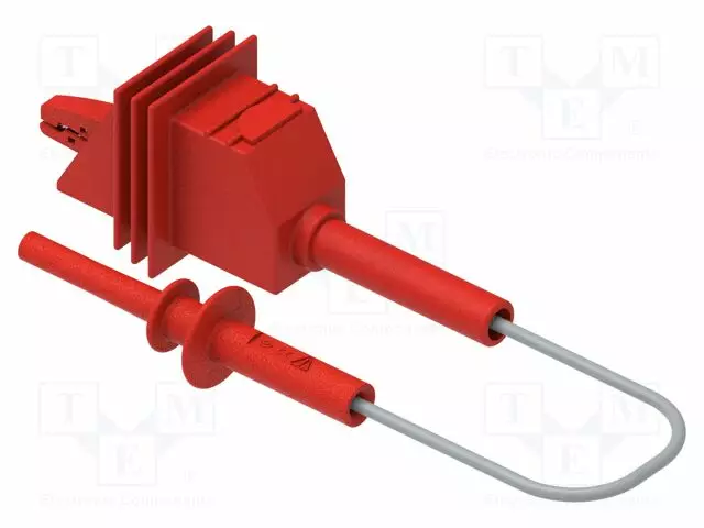 MITTAUSJOHTO - 10A - BANAANIPISTOKE 4MM,KROKOTIILIPURISTIN - Mittausjohdot - PJP56005500-100R - 1