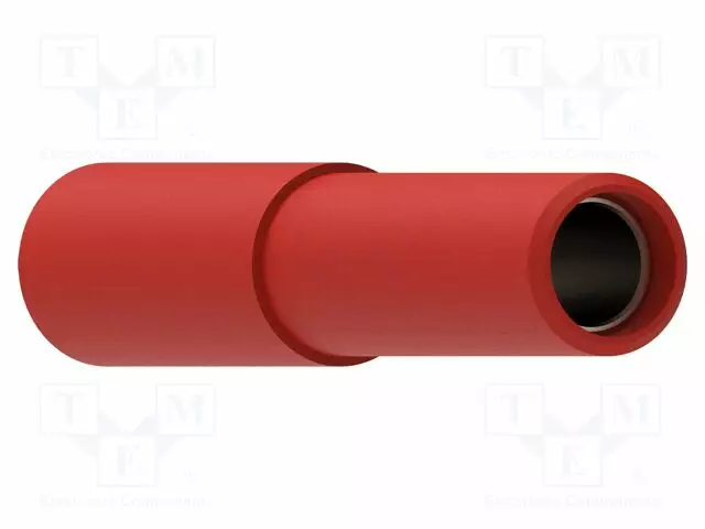 ADAPTERI - 10A - 60V - 30VAC - PUNAINEN - PINNOITUS: NIKKELÖITY - 4MM - Mittapäät - PJPADASPM3-R - 1