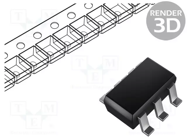 IC: REFERENSSIJÄNNITTEEN LÄHDE - 1,2V - ±0,05% - SOT23-6 - 10MA - Jännitereferenssit ja -lähteet - piirit - REF35120QDBVR - 1