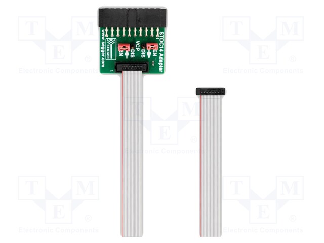 ADAPTERI: LAAJENNUSMODUULI - 14PIN 0,05",JTAG 20PIN - Ohjelmointilaitteet - STDC14-ADAPTER - 1