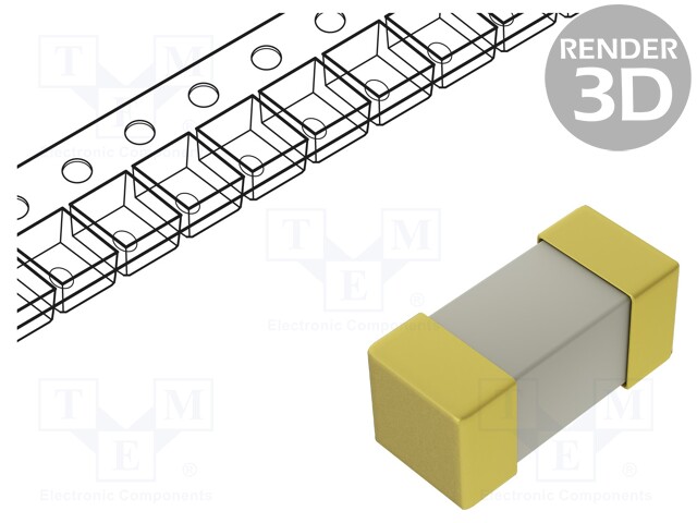 12A - 125VAC - 125VDC - NOPEA - 6,5X2,6X2,6MM - SMD 2410 sulakkeet - nopeat - TR1-2410FA12-R - 1