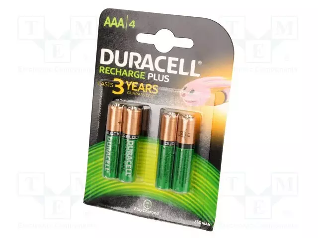 AKKU: NI-MH - AAA,R3 - 1,2V - 750MAH - KUPLAPAKKAUS - 4KPL - Akut - ACCU-R3750DR - 1
