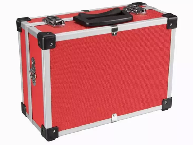 ALUMINIUM TOOL CASE 330 x 230 x 150mm - RED - Alumiinisalkut - 1821-R - 1