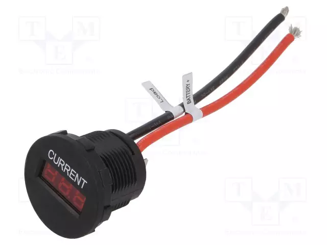 AMPEERIMITTARI - 0÷20A - PANEELIASENNETTAVA - LED - UVIRT: 7÷33VDC - MUSTA - Digitaaliset paneelimittarit - A25-1B-BB3-R - 1