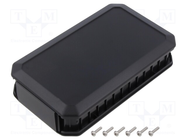 ASENNUSKOTELO - X: 88MM - Y: 146MM - Z: 33MM - WH - ABS - MUSTA - Yleiskäyttöiset kotelot - TKC-WH145-33-N-BR - 1