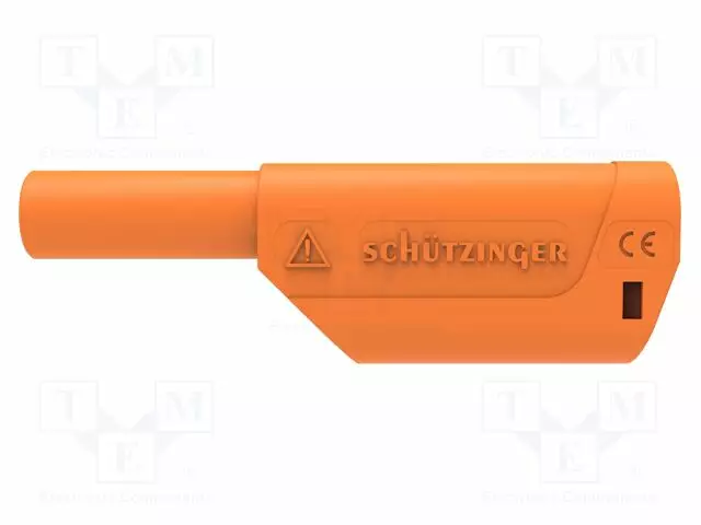 LABORATORY CONNECTOR: 4MM BANANA - PLUG - 32A - 1KV - ORANGE - 2.5MM2 - Banaaniliittimet 4mm - SFK8500NIAS-OR - 1