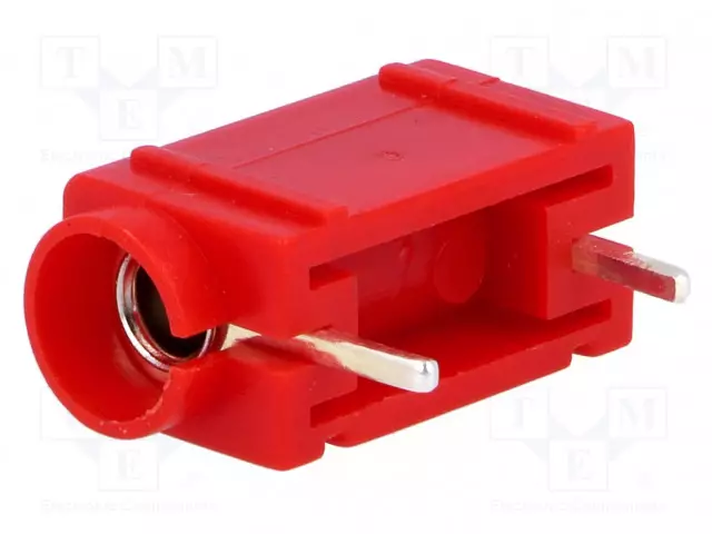 LABORATORIOBANAANILIITIN 4MM - PISTORASIA - 60VDC - 24A - PUNAINEN - Banaanijatkoliittimet - BSM-410-R - 1