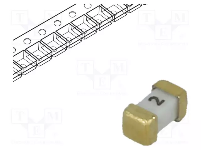 KERAAMINEN - 2A - 48VAC - 75V - 75VDC - SMD - 458 - SMD 1206 sulakkeet - supernopeat - 0458002.DR - 1