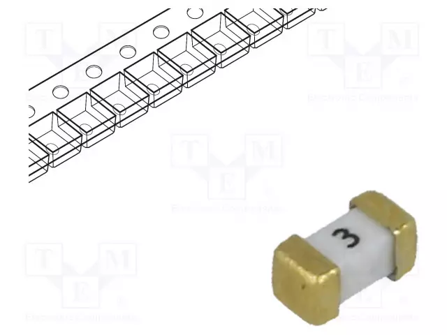 KERAAMINEN - 3A - 48VAC - 75V - 75VDC - SMD - 458 - SMD 1206 sulakkeet - supernopeat - 0458003.DR - 1