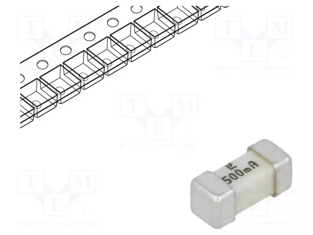 500MA - 125VAC - 125V - 125VDC - ERITTÄIN NOPEA - SMD 2410 sulakkeet - supernopeat - 0453.500MR - 1
