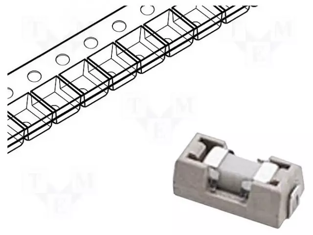 500MA - 125VAC - 125VDC - ERITTÄIN NOPEA - SMD - SMD sulakkeet pitimen kanssa - supernop. - 0154.500DR - 1