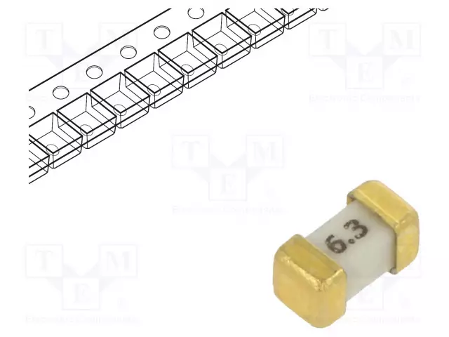 KERAAMINEN - SMD - 6,3A - 32VAC - 75V - 75VDC - SMD 1206 sulakkeet - supernopeat - 045806.3DR - 1