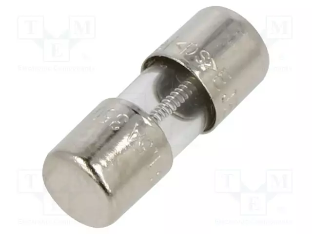 LIERIÖMÄINEN,LASISULAKE - 1,5A - 350VAC - Sulakkeet 5x15mm - hitaat - 2JS-1.5-R - 1