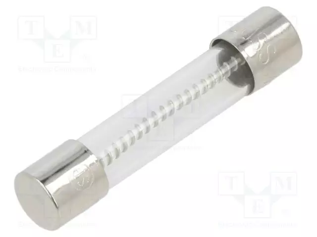 LIERIÖMÄINEN,LASISULAKE - 3A - 250VAC - MDL - Sulakkeet 6,3x32mm - hitaat - BK-MDL-3-R - 1