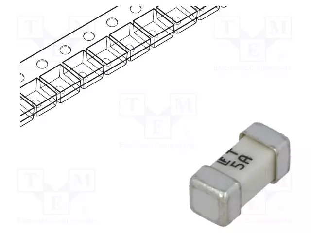 5A - 125VAC - 125V - 125VDC - AIKAVIIVESULAKE - SMD 2410 sulakkeet - hitaat - 0454005.MR - 1