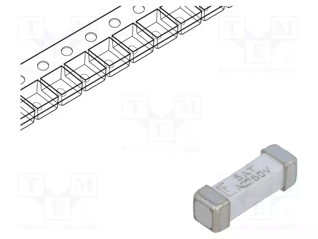 5A - 250VAC - 250V - 125VDC - AIKAVIIVESULAKE - SMD 2410 sulakkeet - hitaat - 0443005.DR - 1
