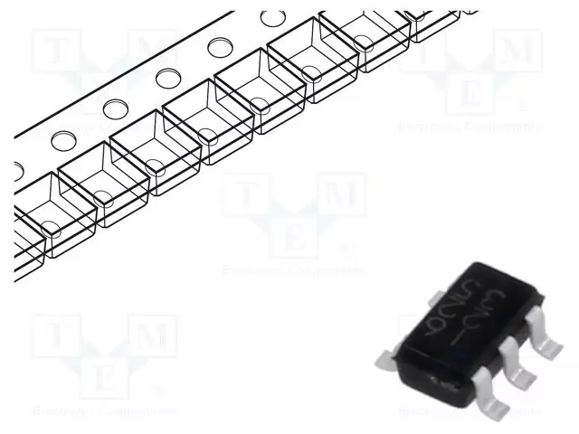 IC: DIGITAALINEN - NOT - CH: 1 - IN: 1 - CMOS - SMD - SSOP5 - 3÷16VDC - 1UA - Portit, vaihtosuuntaajat - BU4S584-G2TR - 1