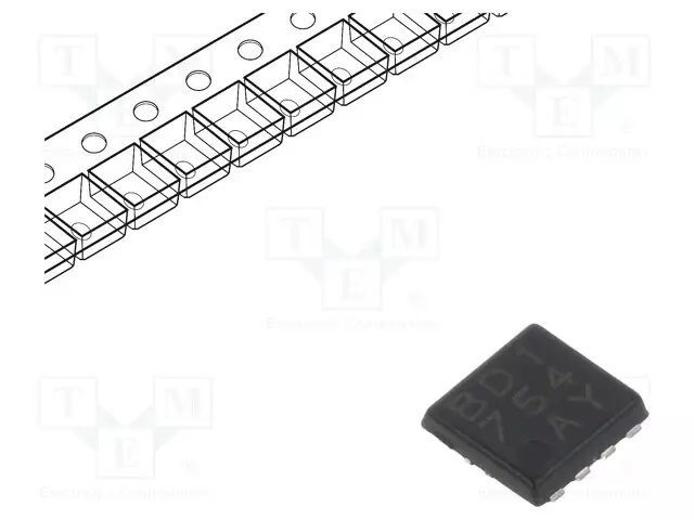 IC: DRIVER - LED OHJAIN - HSON8 - 32MA - 0,2÷4,1V - CH: 4 - 2,7÷5,5VDC - LED-ajurit - BD1754HFN-TR - 1