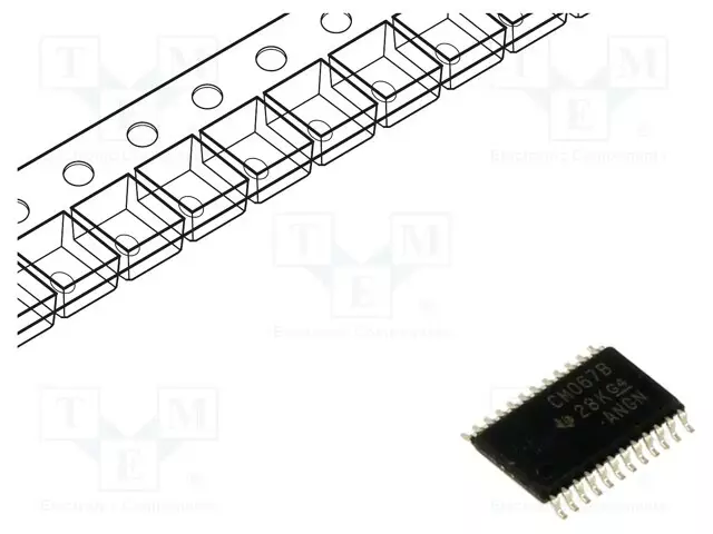IC: MULTIPLEKSERI - TSSOP24 - Analogiset multiplekserit ja kytkimet - CD4067BPWR - 1