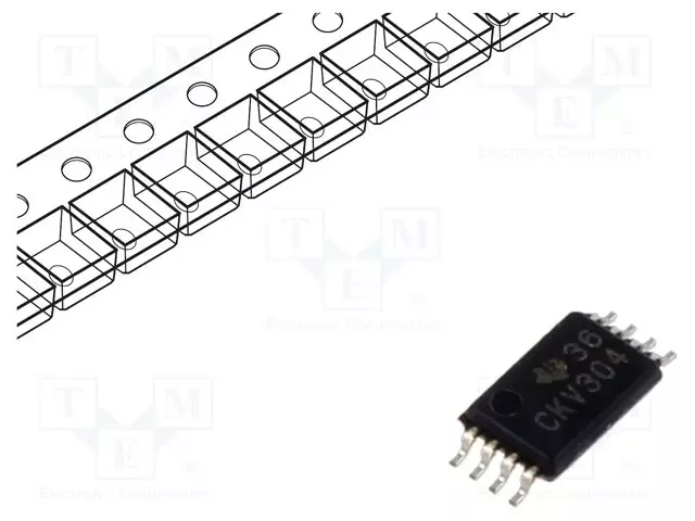 IC: OHEISJÄRJESTELMÄ - CLOCK BUFFER - TSSOP8 - 2,3÷3,6VDC - CH: 1 - Valvontapiirit - CDCV304PWR - 1