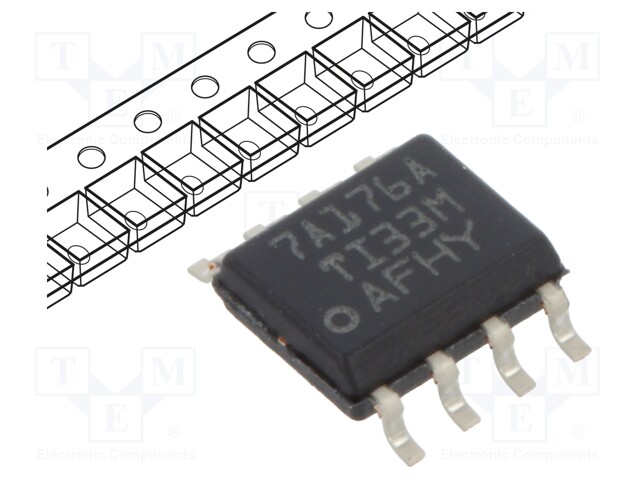 IC: RAJAPINTA - BUS TRANSCEIVER - HALF DUPLEX,RS422 / RS485 - SOIC8 - Mikropiirit - RS232/422/485 liitäntä - SN75ALS176ADR - 1