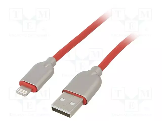 KAAPELI - CABLEXPERT - USB 2.0 - 1M - PUNAINEN - KUMI - 480MBPS - USB kaapelit ja adapterit - CC-USB2R-AMLM-1M-R - 1