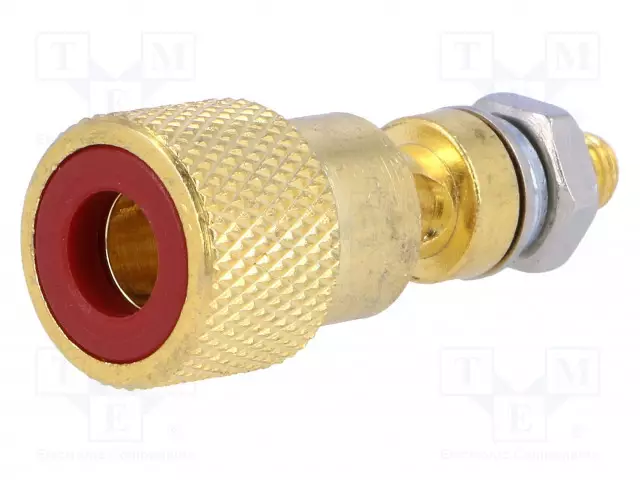 KAIUTINLIITIN-PURISTUS - POIKITTAISEN PISTORASIAN KANSSA 4MM - Kaiutinliittimet - CL2160R - 1